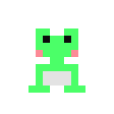 カエルのドット絵