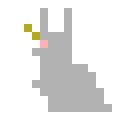 ツノウサギのドット絵