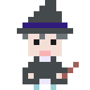 魔法使いのドット絵